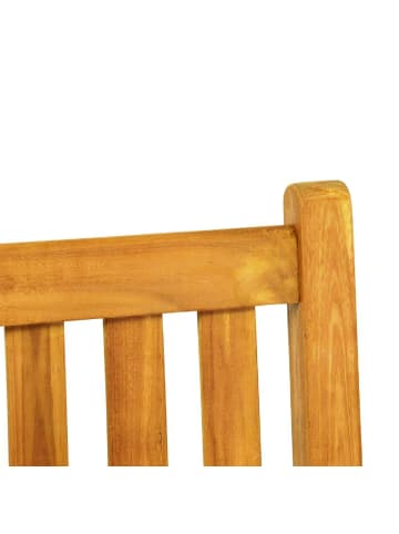 VCM  2er Sitzbank Gartenbank Landhausstil Teak Holz in Braun