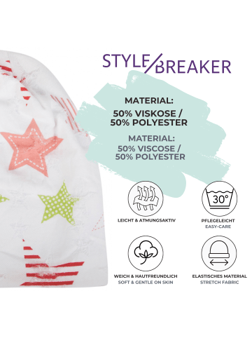 styleBREAKER Beanie Mütze in Destroyed Optik