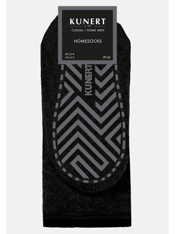 Kunert Socken Homesocks ohne Gummifäden in Anthra mel.