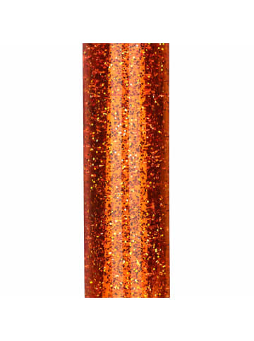Licht-Erlebnisse Lavalampe EEK G in Glitter Orange Silber