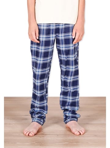 Band of Rascals Pyjama Hose " Flannel Pants " in blau