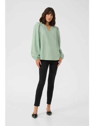 Kaffe Langarm-Bluse KApaulina Regular fit in Balsam Green CC