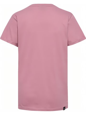 Hummel Sportshirt "Hmlmover Cotton T-Shirt S/S Woman" in Lila