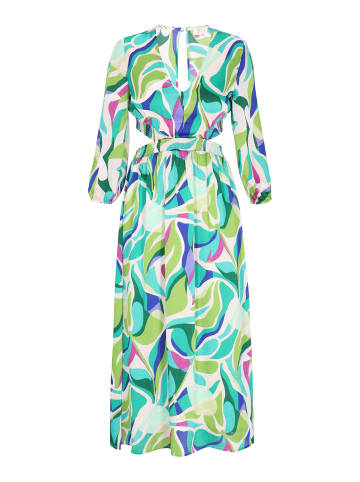 IZIA Women Dress in aqua multicolor