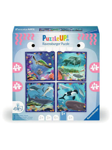 Ravensburger Ravensburger Puzzle 64 + 72 + 81 + 90 Teile Meerestiere in bunt