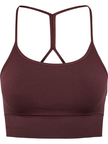 Hummel Hummel Top Hmltiffy Yoga Damen Dehnbarem Atmungsaktiv Schnelltrocknend Nahtlosen in BITTER CHOCOLATE