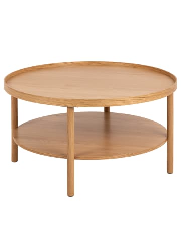 home24 home24 Furnierter Couchtisch aus Holzwerkstoff in Eiche - 42 cm in Eiche