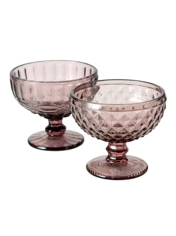 Boltze Schale Aurora 2er Set in rosa