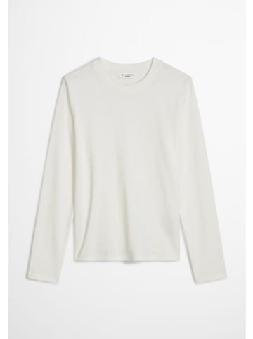 Marc O'Polo DENIM Basic-Longsleeve Crewneck aus Organic Cotton in Silky White