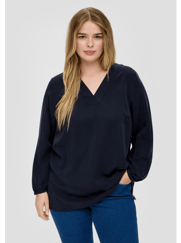 TRIANGLE Bluse langarm in Blau
