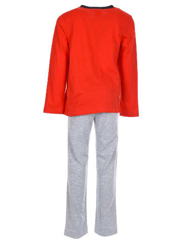 Disney Cars 2tlg. Outfit: Schlafanzug Lightning McQueen Langarmshirt und Hose in Rot