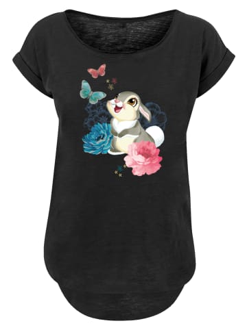 F4NT4STIC Long Cut T-Shirt Disney Bambi Thumper in schwarz