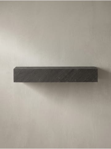 KADIMA DESIGN Wandregal 60x10x20 cm Mango Massivholz / Steinoptik Hängeregal Modern
