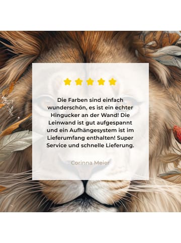 MuchoWow Leinwand bilder Löwe (BxH)