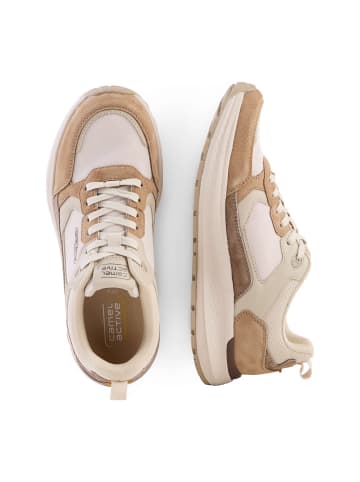 Camel Active Casual Sneaker aus Leder Textil Mix in Beige
