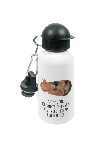 Mr. & Mrs. Panda Trinkflasche Einhorn Meerschweinchen mit Spruch in Weiß