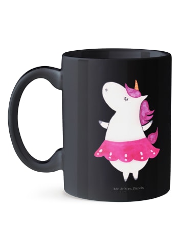 Mr. & Mrs. Panda Haferl Einhorn Ballerina ohne Spruch in Schwarz