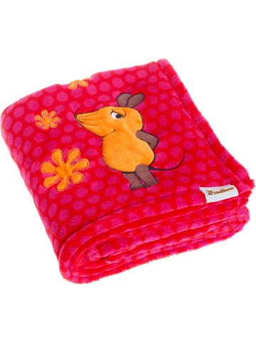 Playshoes Fleece-Decke DIE MAUS in Pink