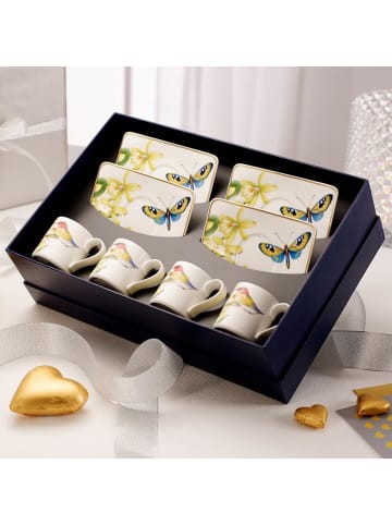 Villeroy & Boch 4er Set Espressotassen mit Untertassen Amazonia 60 ml bunt in bunt