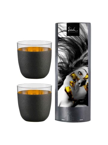 Eisch 2er Set Becher Cosmo 390 ml in schwarz