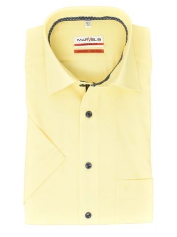 MARVELIS Modern Fit Businesshemd in Gelb