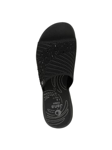 Jana Coshy Glam – Die Hallux-freundliche Pantolette in BLACK
