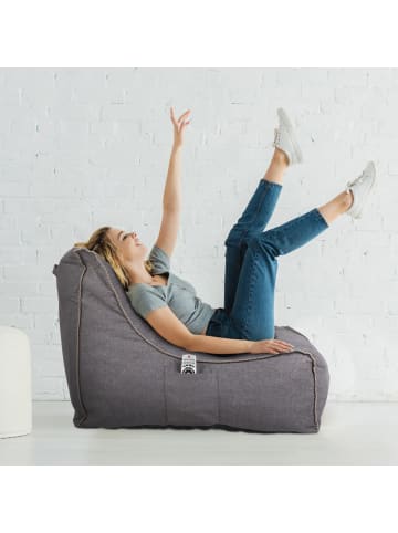 relaxdays Sitzsack in Grau