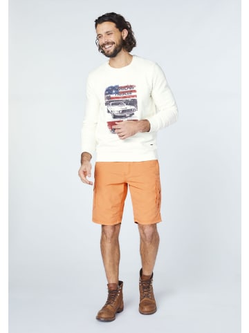 Oklahoma Jeans Bermuda Shorts mit seitlichen Cargotaschen in Orange