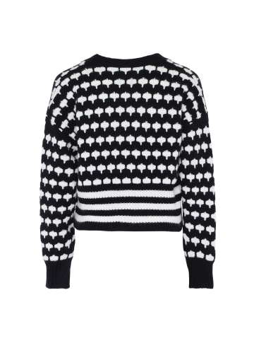 Blonda Damen Sweater in MARINE WOLLWEISS