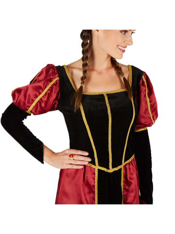 tectake Mittelalterfigur, auch Edelfrau, Gr. M, Aus Satin und Pannesamt