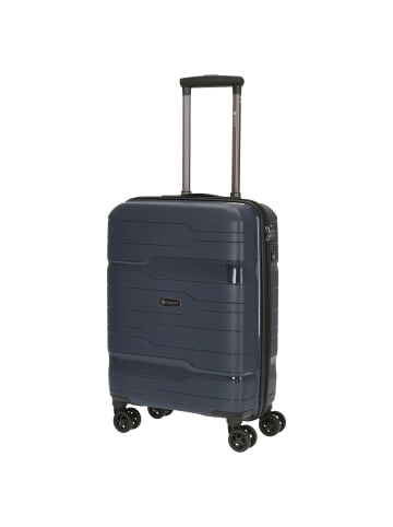 Check.In Memphis - 4-Rollen-Kabinentrolley 55 cm (blau) in blau