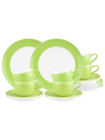 Seltmann Weiden 18er Set Kaffeeservice Liberty Pure Colors in Lime Green