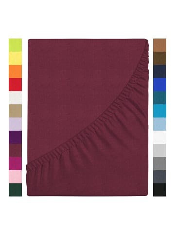 GMD Living Jersey Spannbettlaken JANNEBY für Babybett in Farbe Bordeaux