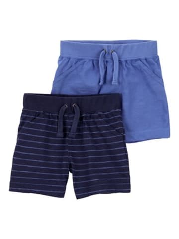 carter's 2er-Pack Shorts Ringel in Blau