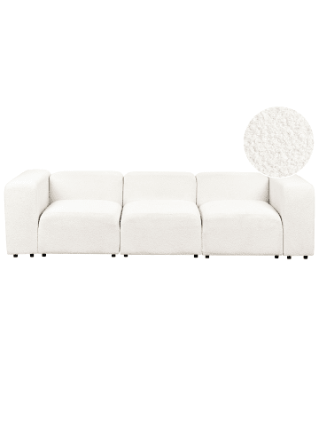 Beliani Modulsofa FALSTERBO in Weiß - (W) 278 x (H) 70 x (L) 105 cm