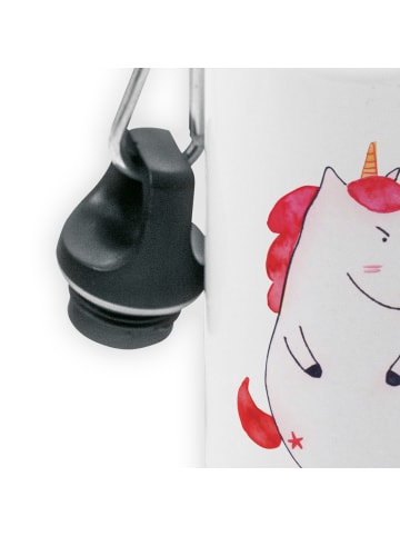 Mr. & Mrs. Panda Kindertrinkflasche Einhorn Wut ohne Spruch in Weiß