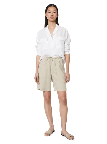 Marc O'Polo Leinenshorts straight in raw linen