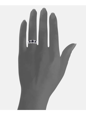 Diamant L'éternel Ring aus 375 Weißgold mit Diamant mit Saphir