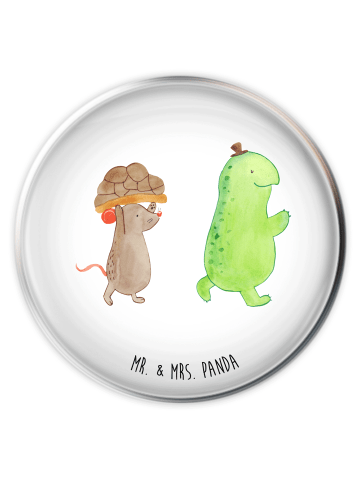 Mr. & Mrs. Panda waschbeckenstöpsel Schildkröte Maus ohne Spruch in Weiß