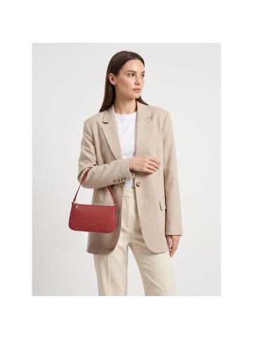 Lazarotti Bologna Leather Pochette Schultertasche Leder 22 cm red