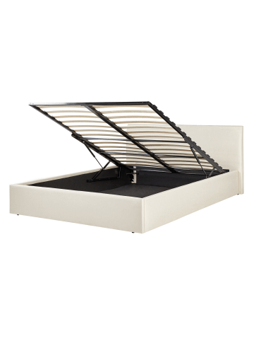 Beliani Doppelbett ORBEY in Beige - (W) 157 x (H) 88 x (L) 212 cm