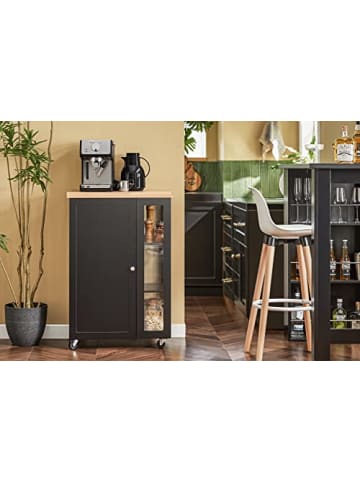 SoBuy Küchenwagen in Schwarz - (B)60 x (H)90 x (T)40cm
