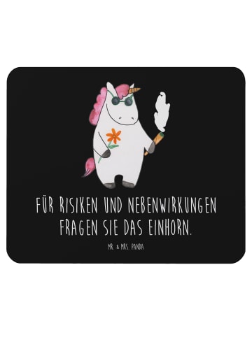 Mr. & Mrs. Panda Mousepad Einhorn Woodstock mit Spruch in Schwarz