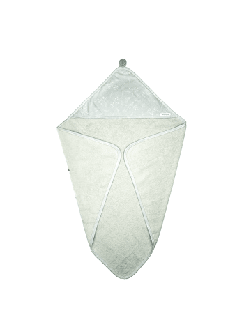 Räuberella Baby Kapuzenhandtuch zarte Blüte in Mint - 75 x 75cm
