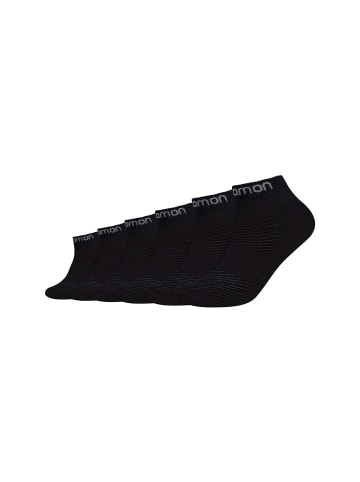 SALOMON Sportsocken 6er Pack mesh ventilation in Black Antra