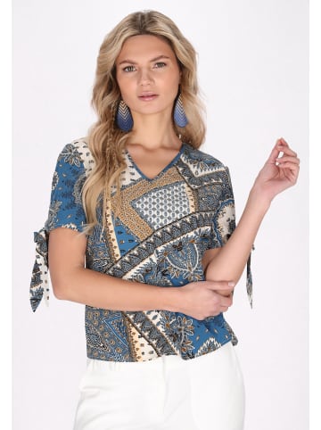 VIRITA Women Blouse in Blue Multicolor