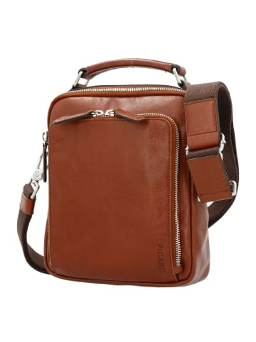 PICARD Buddy Schultertasche Leder 23 cm in cognac