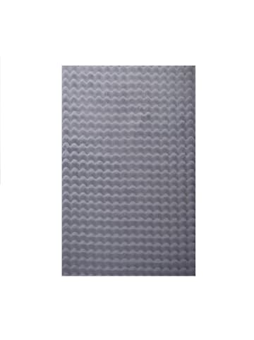 KADIMA DESIGN Teppich Waschbar Hochflor Uni Polyester Wohnzimmer in Grau