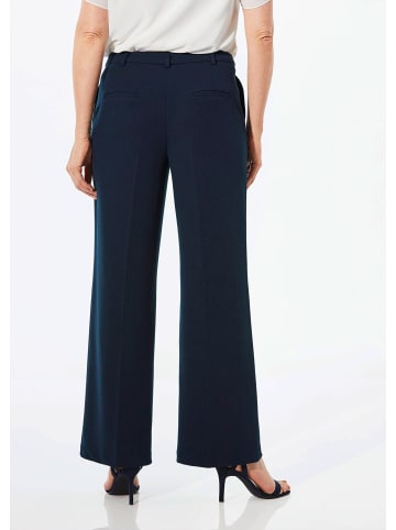 GOLDNER Jerseyhose mit Bügelfalten in marine