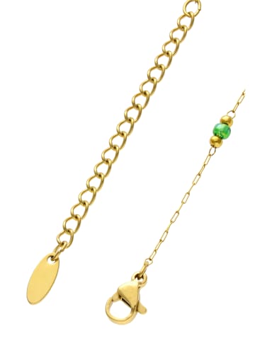 usha FESTIVAL Women Chain Bracelet in Gold Emerald
